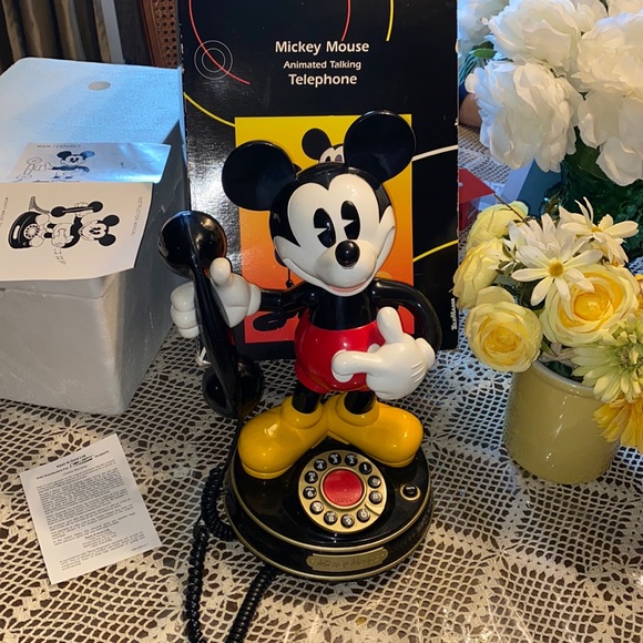 Mickey Mouse Push Button Telephone - Picture 1 of 15